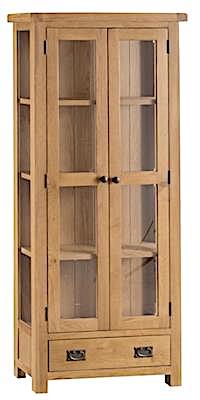 Oakley Oak Display Cabinet