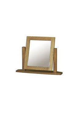 French Style Oak Dressing Table Mirror