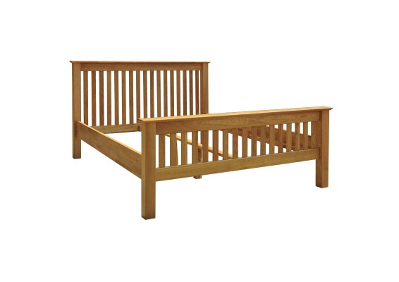 Madison Oak Kingsize Bed with High End