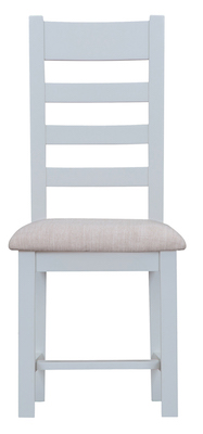 Taunton Oak Grey Painted Ladder-Back Chair
