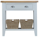 Taunton Oak Grey Painted Console Table