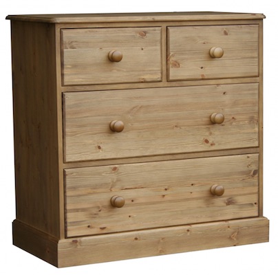Cottage Pine Deep 2 Over 2 Chest of Drawers