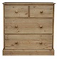 Cottage Pine Deep 2 Over 2 Chest of Drawers