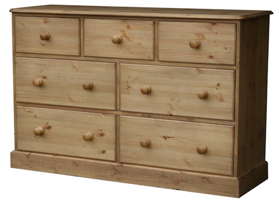 Cottage Pine 7 Drawer Combi Chest
