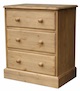 Cottage Pine Small 3 Drawer Chest